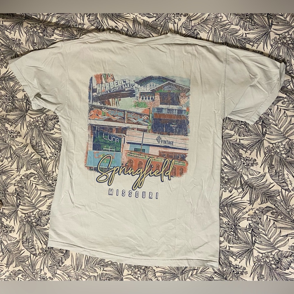 Comfort Colors “The 417” Springfield Missouri Light Blue Tee